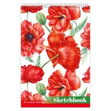 Скетчбук А5 на 30 аркушів 150 г/м2 на спіралі, в асортименті, ТМ Рюкзачок