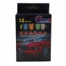 Крейда кольорова, кругла, 6 кольорів, 12 шт. «Mustang» 8х0,9 см, у картонній упаковці