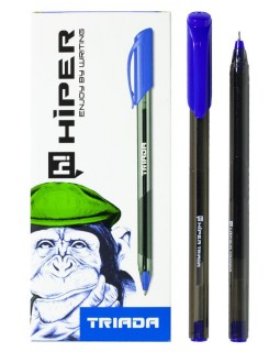 Ручка гелевая, синяя, 0,6 мм «Triada» Hiper