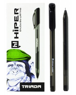 Ручка гелевая, чорная, 0,6 мм «Triada» ТМ Hiper