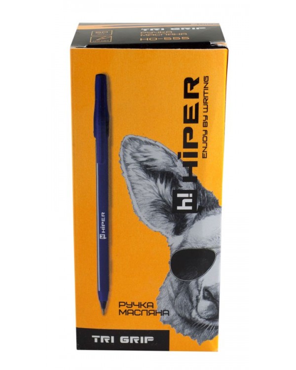 Ручка масляная, синяя, 0,7 мм «Tri Grip» ТМ Hiper