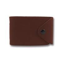 Візитниця на 48 візиток, формат 80х120 мм, «Sarif», бордова, заокруглені кути