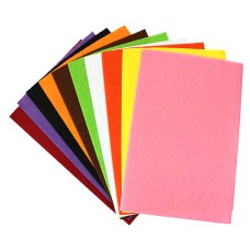 Набір фетру А4 товщиною 2 мм з 10 кольорів, ТМ Leader