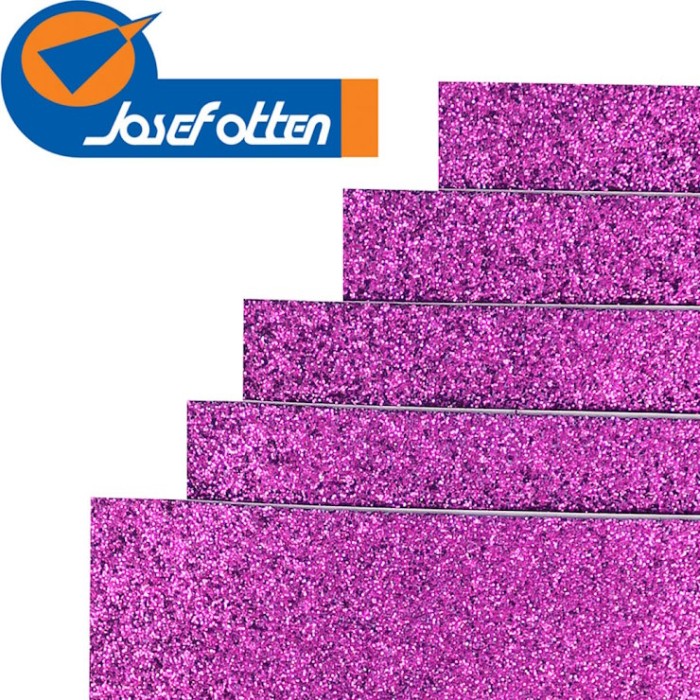 Фоаміран A4 1,7 мм з глітером та клеєм фуксія, ТМ J.Otten