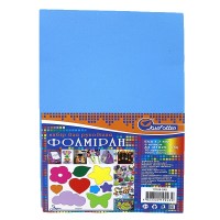 Фоаміран А4 товщиною 1,7 мм 10 аркушів з клеєм, темно-синій, ТМ J.Otten