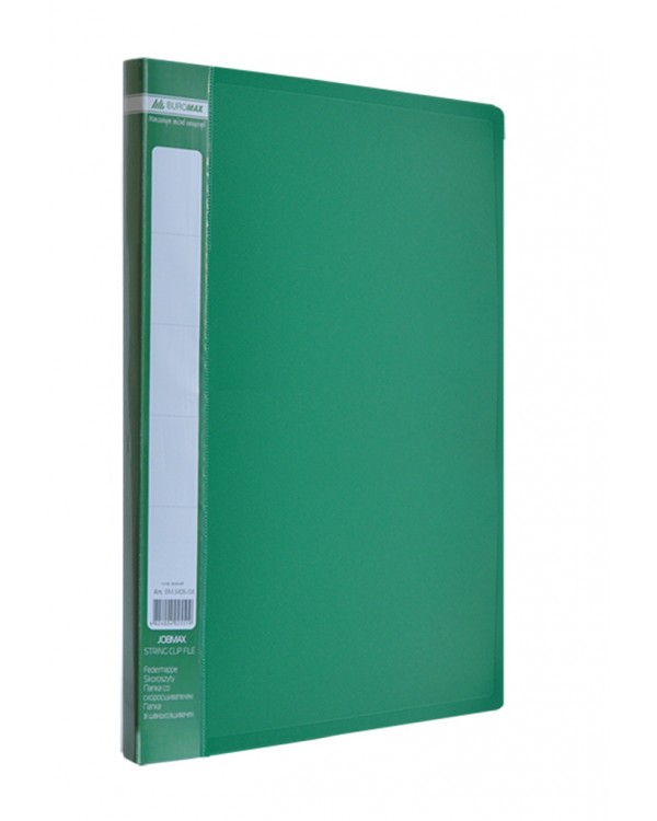 Папка с боковым прижимом Clip B, А4, зеленая, ТМ Buromax