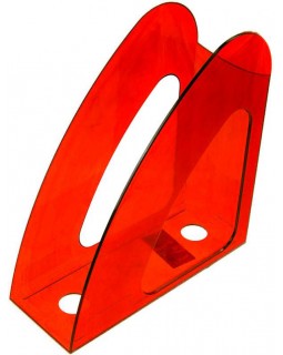 Лоток вертикальный, пластиковый «Радуга» Economix, ярко - красный