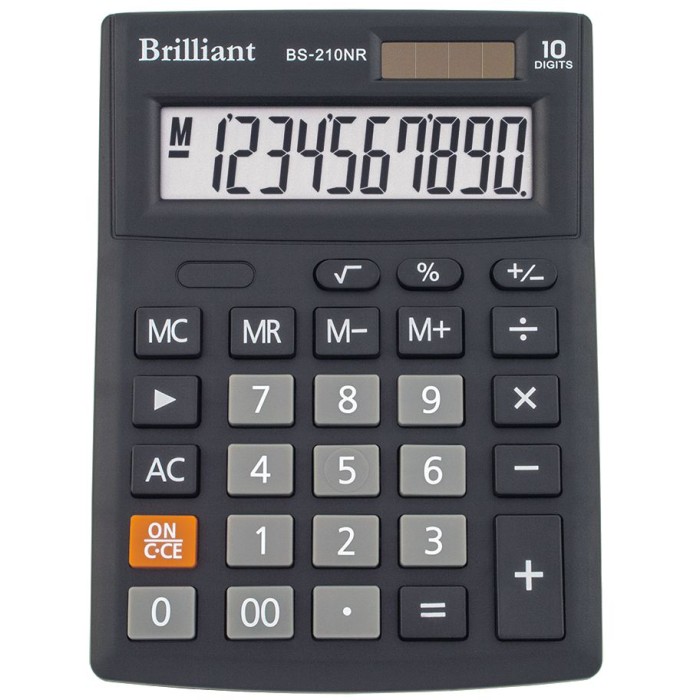 Калькулятор «Brilliant» 10,5х14 см, BS-210NR