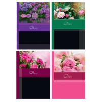 Блокнот«Квіти» А5 на 160 аркушів у лінію з твердою ламінованою обкладинкою, в асортименті, ТМ Рюкзачок