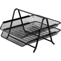 Лоток «2 в 1» горизонтальний металевий чорний 295х350х210 мм, ТМ Buromax