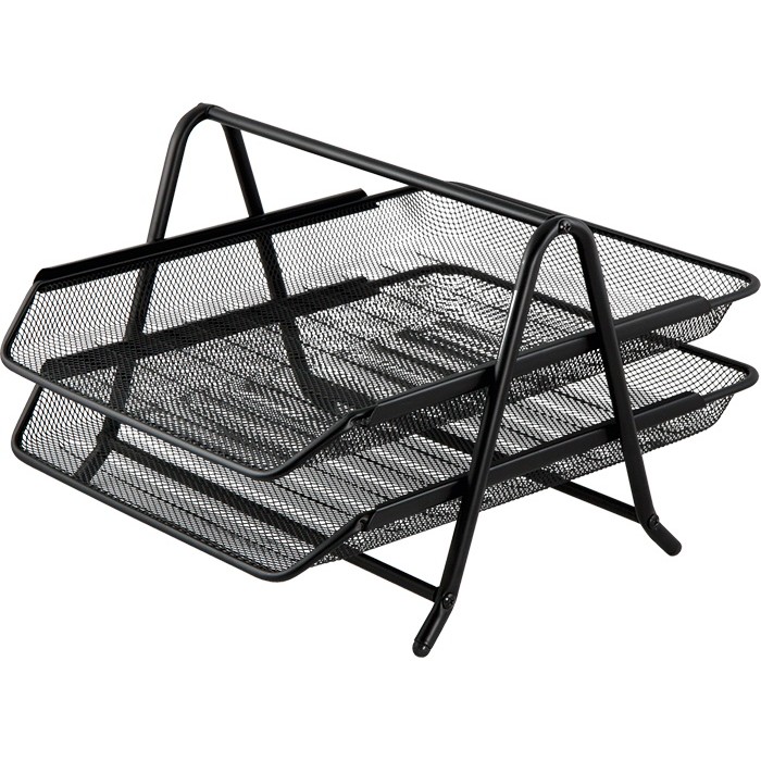 Лоток «2 в 1» горизонтальний металевий чорний 295х350х210 мм, ТМ Buromax