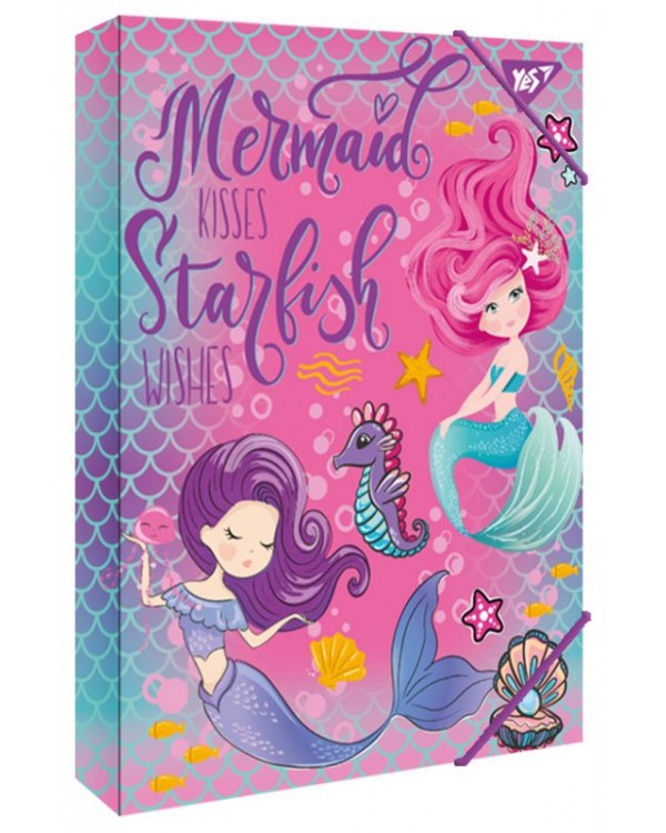 Папка для зошитів В5, картонна «Mermaid» ТМ Yes