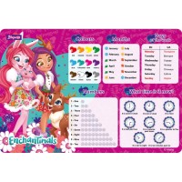 Підкладка для столу дитяча «Enchantimals» 43х29 см, англ., укр., ТМ 1 Вересня