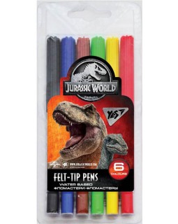 Фломастеры «Jurassic World», 6 цветов, ТМ YES