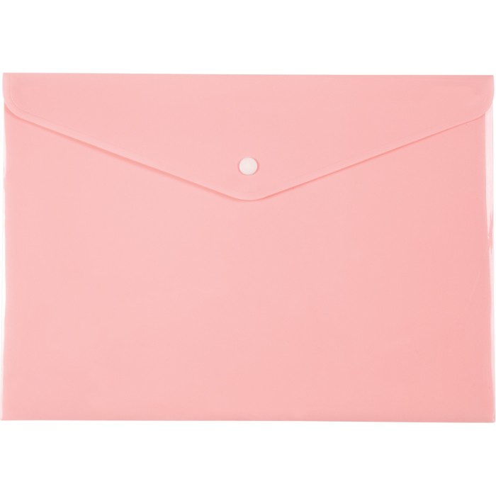 Папка - конверт на кнопці «Рastelini», А4, рожева, ТМ Axent