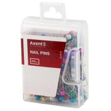 Шпильки кольорові 34 мм, 200 шт у контейнері, ТМ Axent