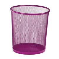 Кошик круглий, металевий, рожевий, 265х265х280 мм, ZiBi