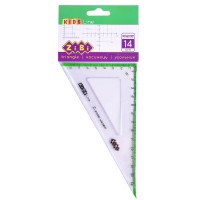 Трикутник 14 см з салатовою смужкою, у блістері, ТМ ZіBі