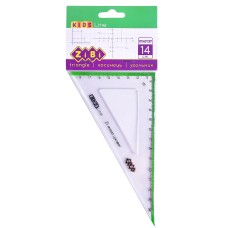 Трикутник 14 см з салатовою смужкою, у блістері, ТМ ZіBі