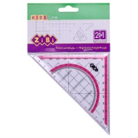 Косинець 2 в 1, 140 мм з рожевою смужкою, у блістері, Kids Line