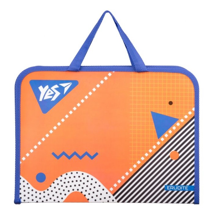 Папка-портфель «Erudite» А4 на блискавці з тканинними ручками, ТМ YES