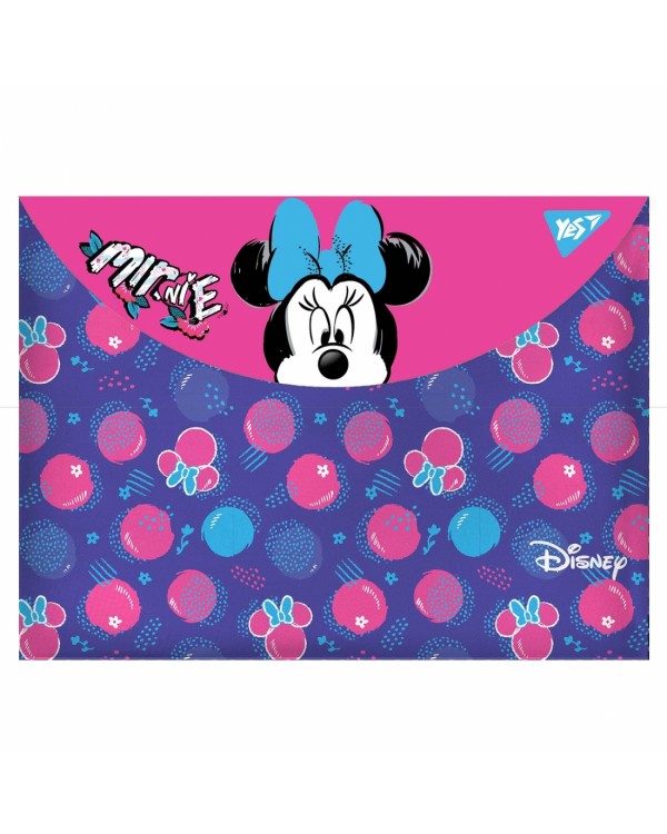 Папка - конверт на кнопці А4 «Minnie Mouse» ТМ YES