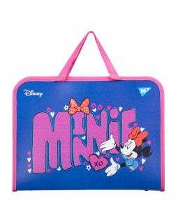 Папка - портфель на молнии с тканевыми ручками «Minnie Mouse» ТМ YES