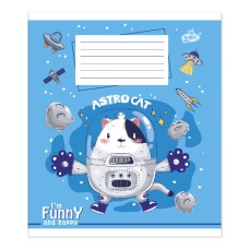 Зошит 12 арк., лінійка Brisk «Мультяшка» №2202