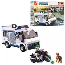 Конструктор «Поліція» на 117 деталей з фігурками, у коробці 28х23,5х5,5 см, SLUBAN