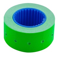 Етикетки-цінники 22х12 мм зелені 500 шт., 6 метрів, зовнішня намотка, ТМ Buromax