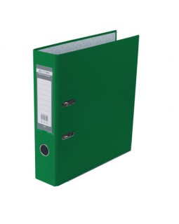 Папка - регистратор А4 LUX односторонняя, сборная, 70 мм, PP, зеленая