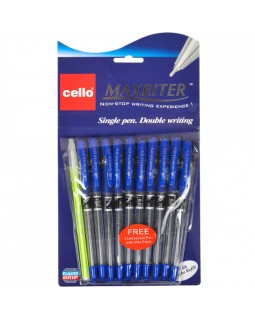 Ручка «Maxriter», масляна, зелена + додаткова ручка, ТМ Cello