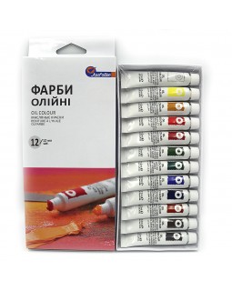 Фарби масляні «Basics», 12 кольорів по 12 мл, TM J.Otten