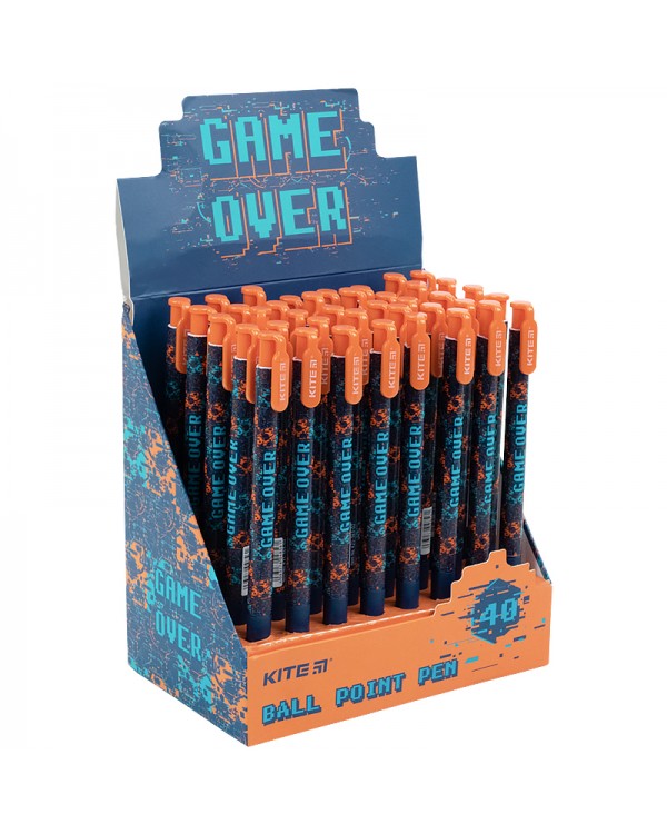 Ручка «Game over», шариковая, автоматическая, синяя, TM Kite