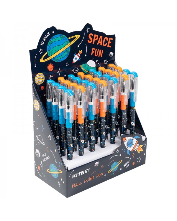 Ручка шариковая, синяя «Space»