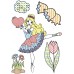 Большая водяная расцветка для маленьких детишек «Добрая фея», мягкая обложка, 8 страниц, 24х33 см