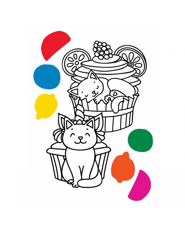 Водная раскраска «Sweety cats», 8 листов, ТМ YES