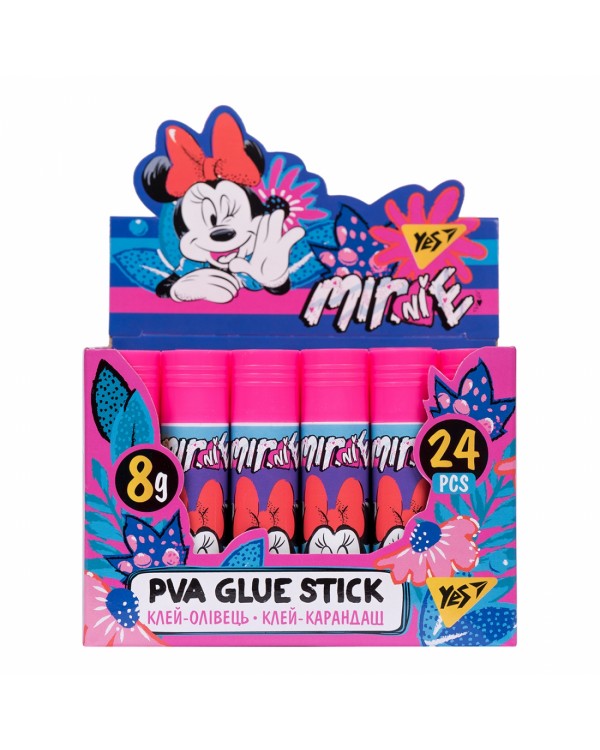 Клей - карандаш 8 гр., PVA «Minnie Mouse» ТМ YES